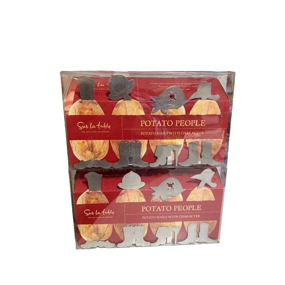Sur La Table Potato People Potato Nails With Character Western Rodeo Baked Potat